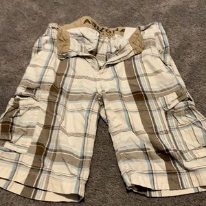 Brown and blue plaid size 34 arazona jean